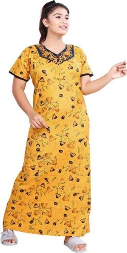 Women Printed Cotton Nighty