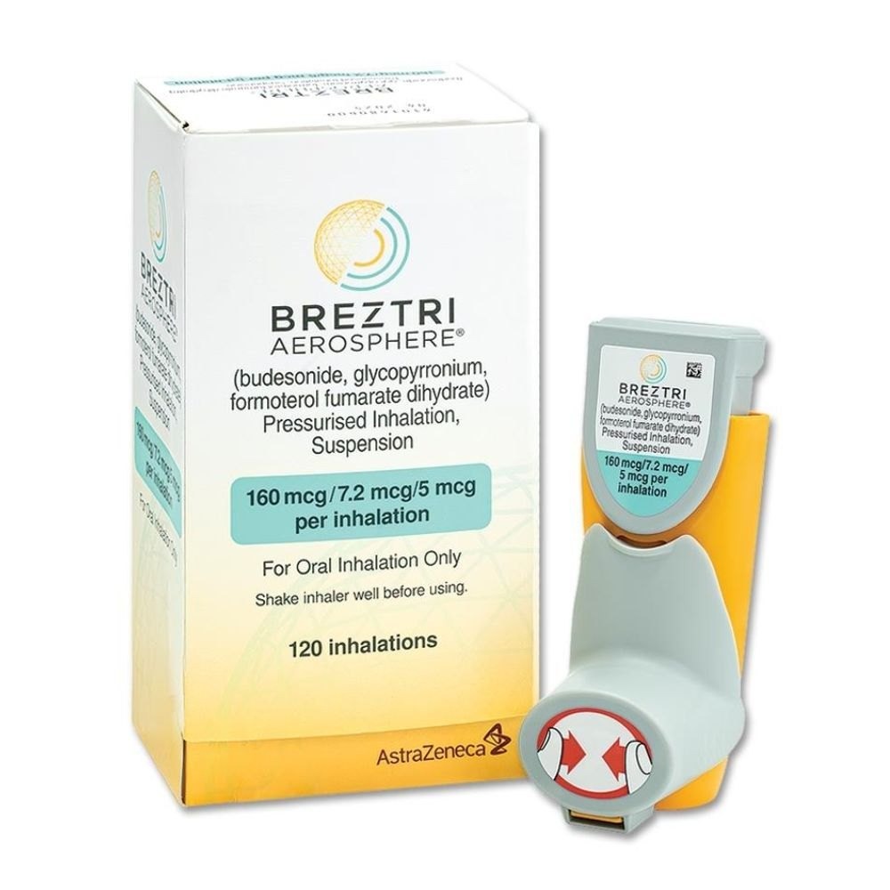 Breztri Aerosphere Glycopyrronium Formoterol Budesonide Inhaler - Packaging Size: 1