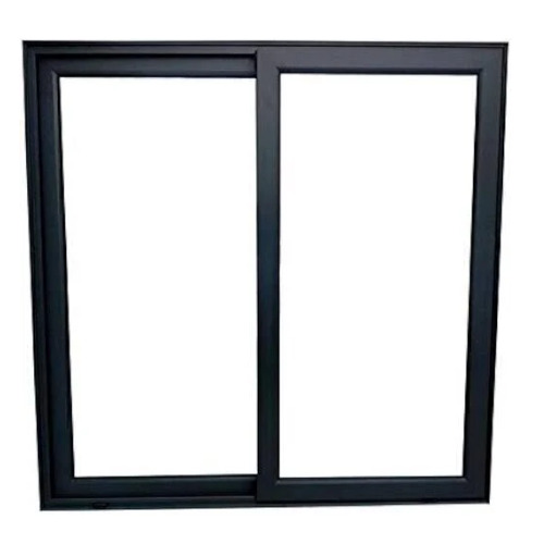 Durable Glass Sliding Window - Color: Black