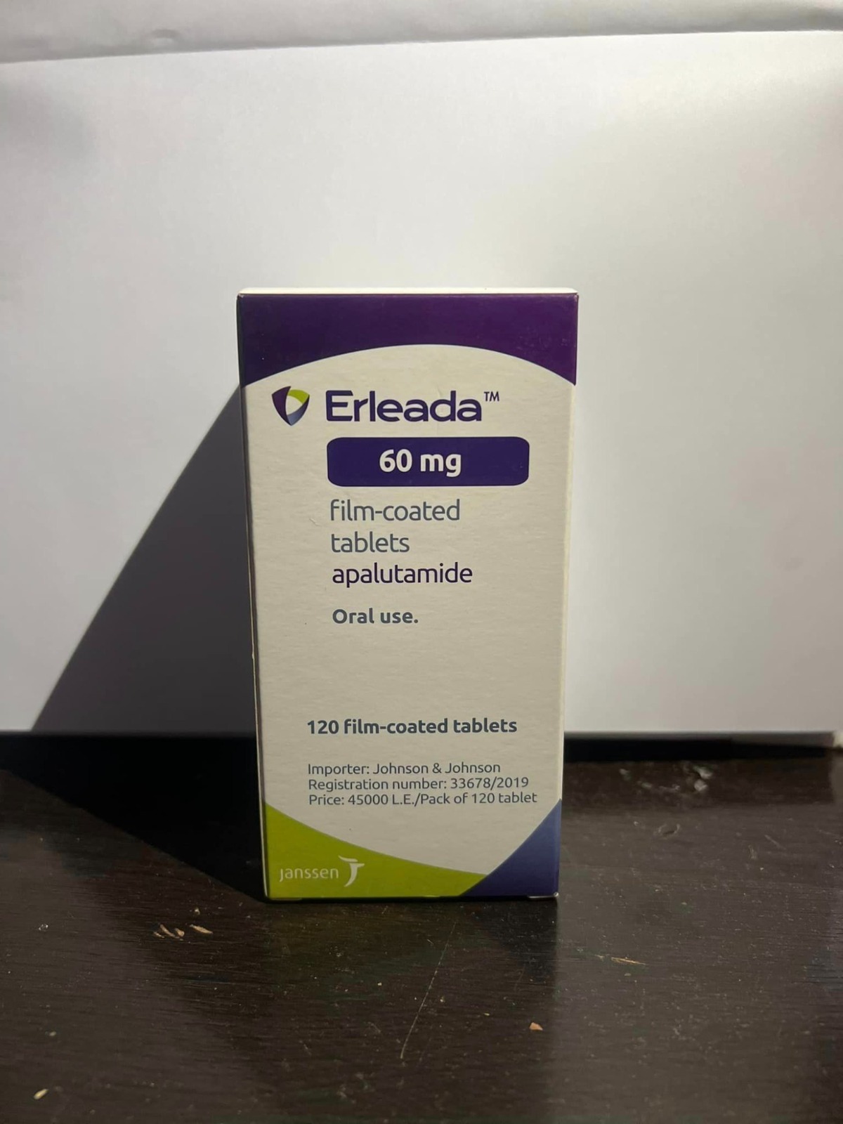 Erleada 60Mg Tablets - Origin: India