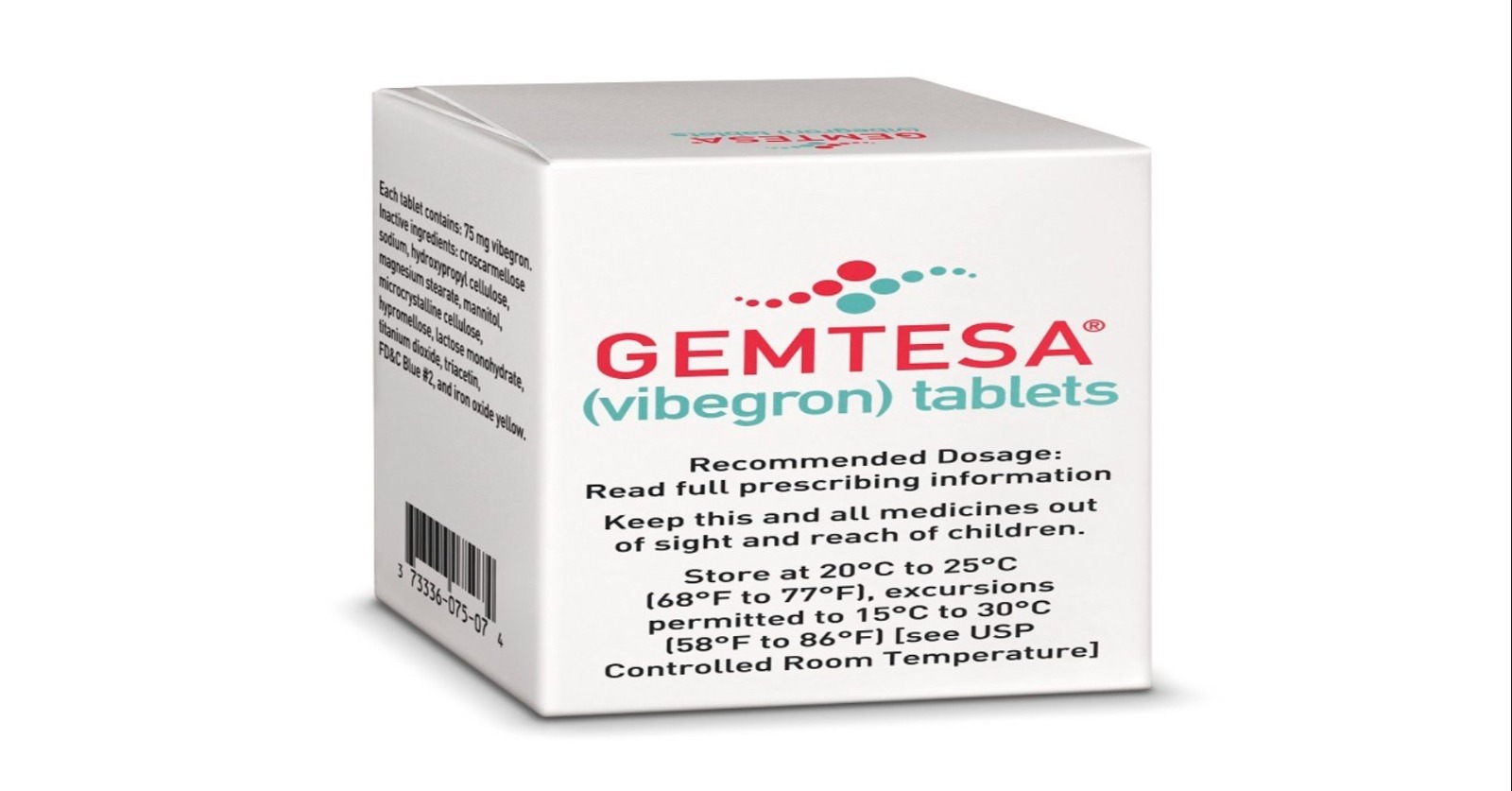 Gemtesa 75Mg Tablets - Origin: India