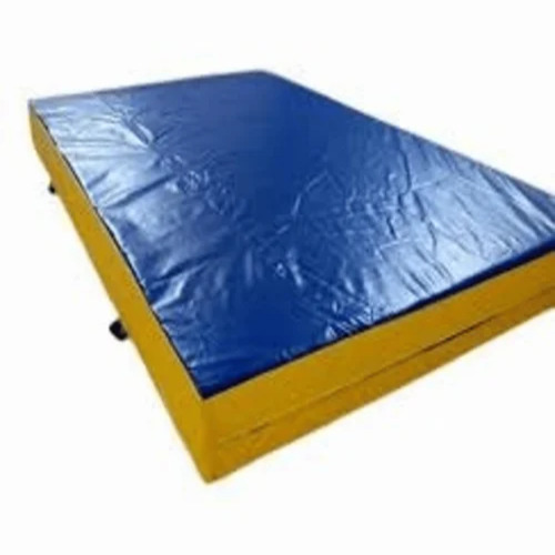 Gymnastic Crash Landing Mattress - Polyurethane Rectangular Blue | Easy Washable Plain Surface Attractive Design