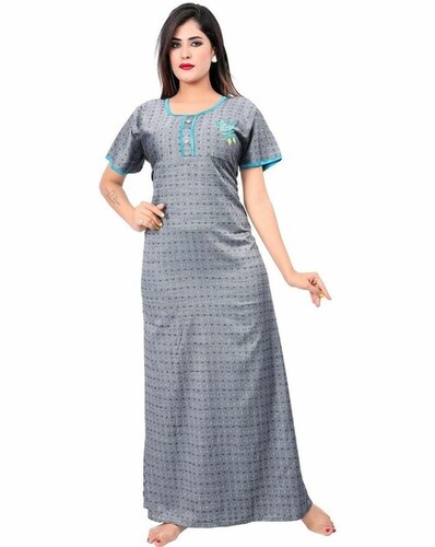 Half Sleeves Ladies Nightwear