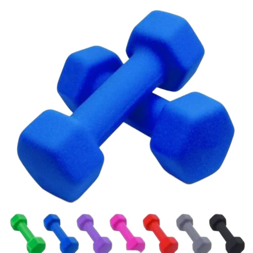 Hexagon Vinyl Dumbbells