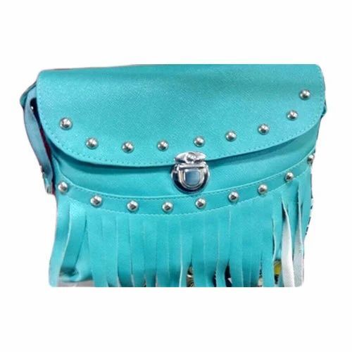 Ladies Blue Leather Bag