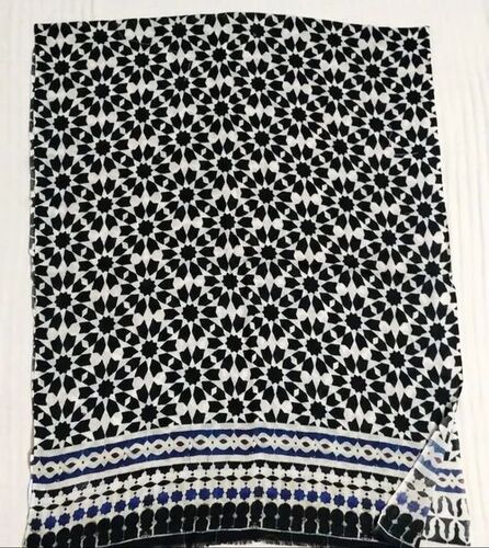 Pure Woolen Stoles - Wool, Standard Size, Black | Stylish, Comfortable, Skin Friendly for Women