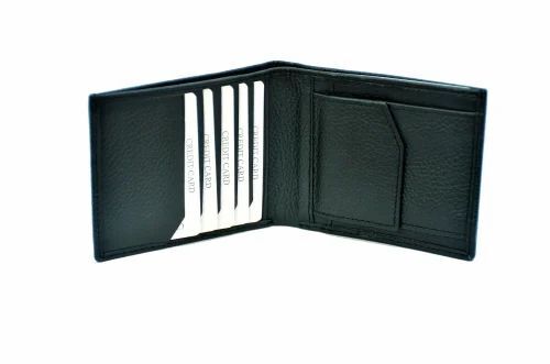Stylist Men Black Leather Wallet