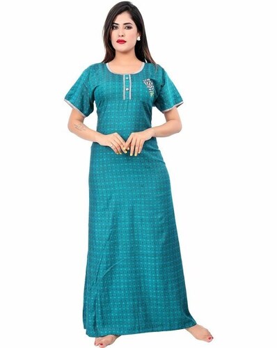 Women Sky Blue Nighty