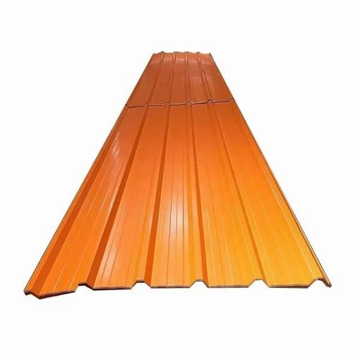 0.30 Mm Orange Mild Steel Roofing Sheet - Mild Steel, 0.30mm, Orange | Color Coated, Cold Rolled, Commercial & Residential Use