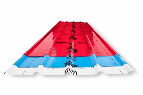 0.40mm Metal Roofing Sheet - Mild Steel, 12 Feet, Multi Color | Color Coated, Commercial and Residential Use