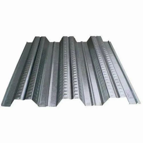 2 Mm Galvanized Iron Decking Sheet - Galvanized Iron, 8 Ft, Silver, 2mm | Corrosion Resistant, Heat Resistant, Polished Surface