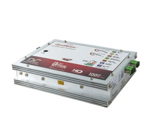 Battery DC Transmitter 10+10dBm (20mw) 3-In-1 - Aluminium, Aluminium White, 1310nm Wavelength, 85db-100db RF Output | Easy To Use, Industrial, CATV Networking
