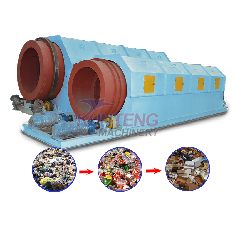 Durable Solid Waste Drum Screening Machine - Capacity: 20 T/Hr