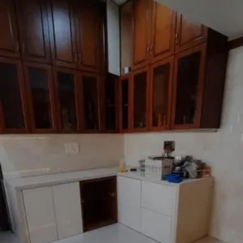 L shape modular kitchen