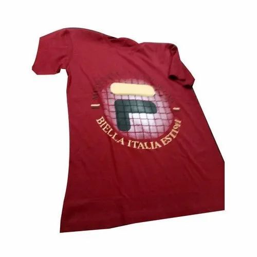 Men Red Color Half Sleeve T Shirt