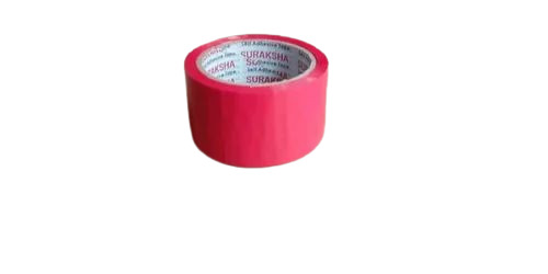 Red Bopp Adhesive Tape - 20mm x 20m, Red, Single Side Glossy | Eco Friendly, Water Resistant, Packaging Use