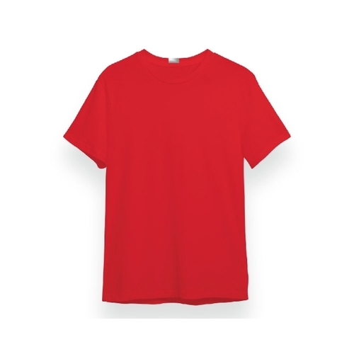 T Shirt For Men 180 GSM - Cotton, Red, O-Neck | Breathable Fabric, Durable Stitching, Regular Fit