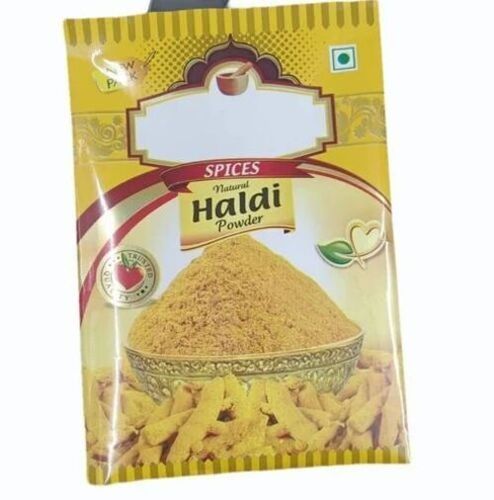 Turmeric Powder Packaging Pouch - PET 200gm, Multicolor, Moisture Proof, Eco Friendly, Heat Sealed Center Seal