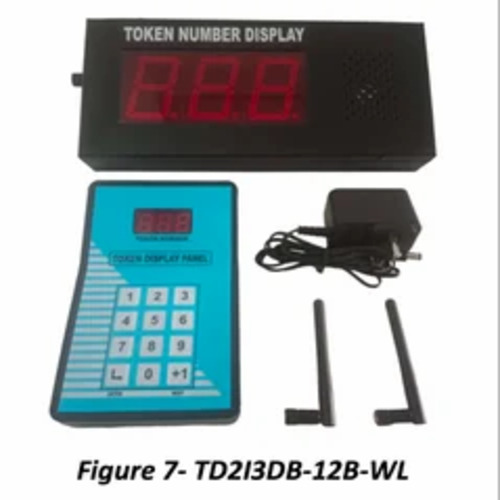 Wireless Token Display 2.3 Inch 3 Digit With Bell Sound