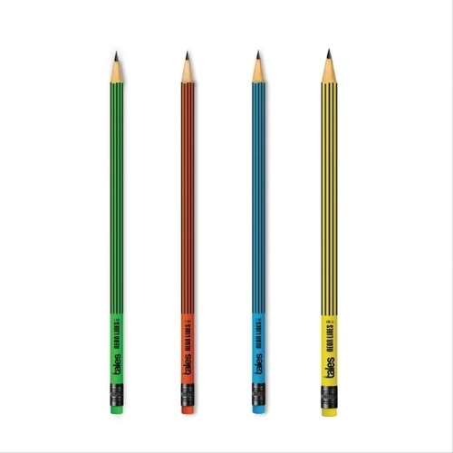 Wood Neon Line Pencil