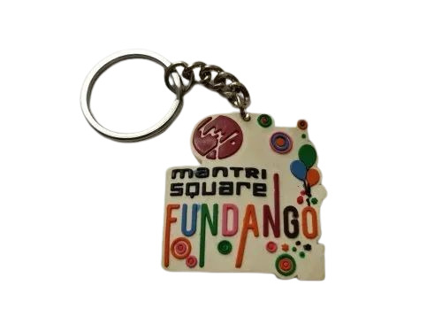 2x2inch Rubber Keychain