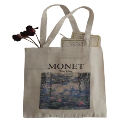 Canvas Tote Bag - Cotton Canvas, Natural Color, Double Handle | 10 Kg Capacity