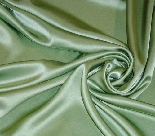 Green Satin Fabric - Application: A
