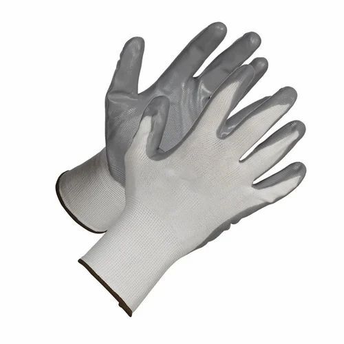 Grey Cut Resistant Palm Hand Gloves