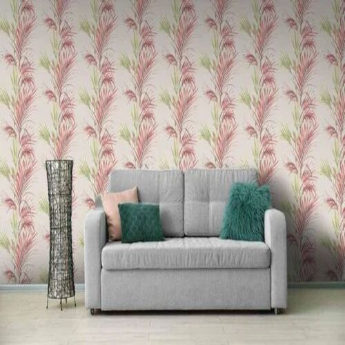 Light Pink Printed Wallpaper