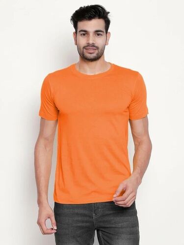 Men Plain Round Neck T Shirts
