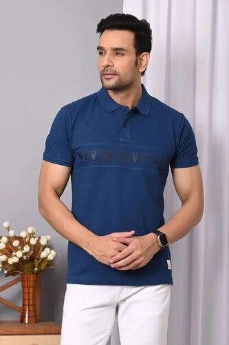 Men Polo Neck Stylish Casual Half Sleeves T Shirt