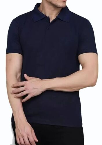 Mens Plain Collar T Shirt
