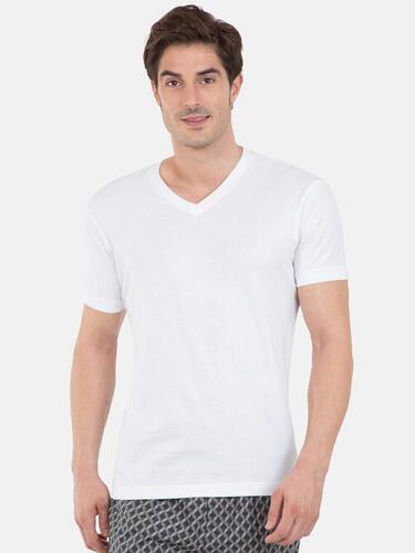 Mens Plain V Neck T Shirt