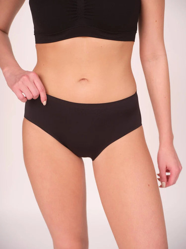 Nylon Spandex Seamless Bonded Panty - Color: Brown