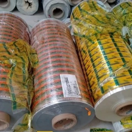 Printed polyester film rool