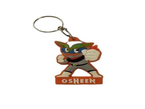 Printed Rubber Keychain