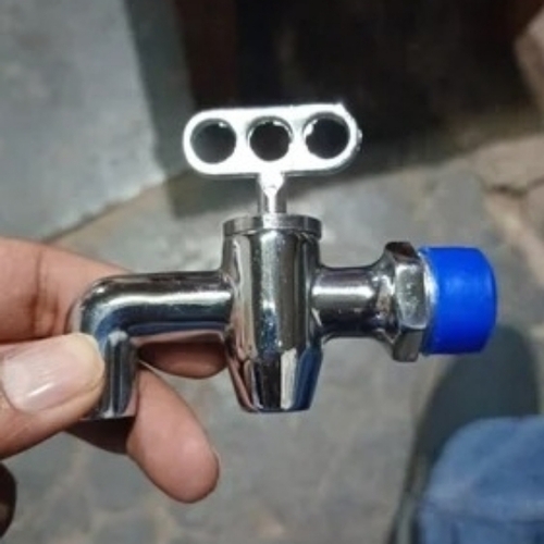 Silver Polished Water Tap