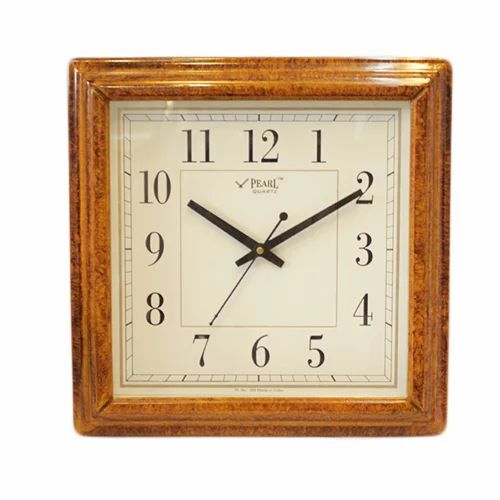 Brown Analog Wall Clock