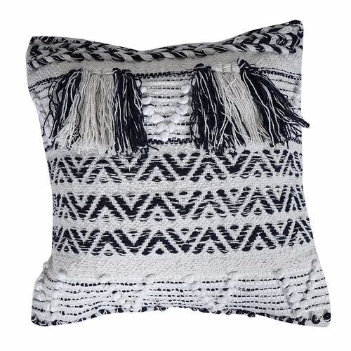 Embroidery Cotton Square Cushion Cover