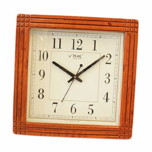 Orange Analog Wall Clock