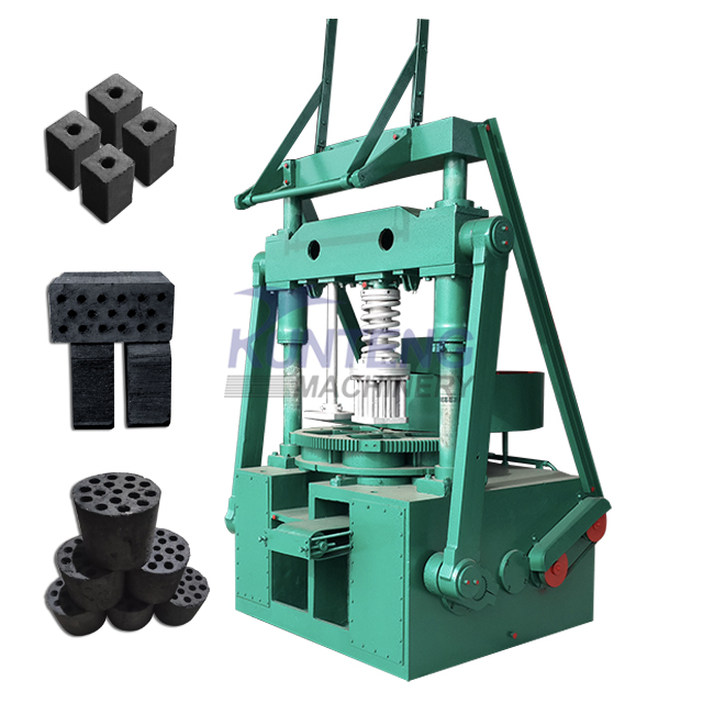 Coconut Shell Charcoal Briquettes Stamping Machine - Briquette Size: Customized