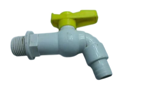 Pvc Taper Cock - PVC, Standard Size, Silver | Wall Mounted, Glossy Finish, High Flow Rate, Durable
