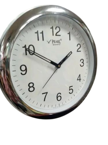 Silver Fancy Wall Clock