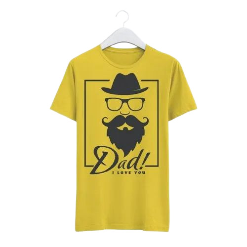 Yellow Printed T Shirt