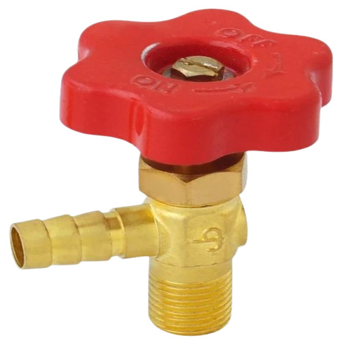 02 S Type Canteen Valve - Brass, 1/4 Inch, Threaded BSP | Multicolor, Industrial Use