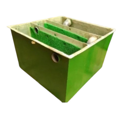 3500L FRP Bio Digester Tank - FRP, 3500L, Green, Rectangular | Crack Resistant, Color Coated