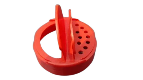 60mm Plastic Bottle Flip Top Cap - Plastic, 60mm, Red | Durable, Lightweight, Glossy Finish