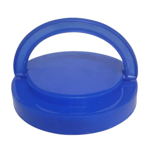 96mm Plastic Handle Cap - Round Blue, Durable Lightweight, Glossy Finish, Eco Friendly