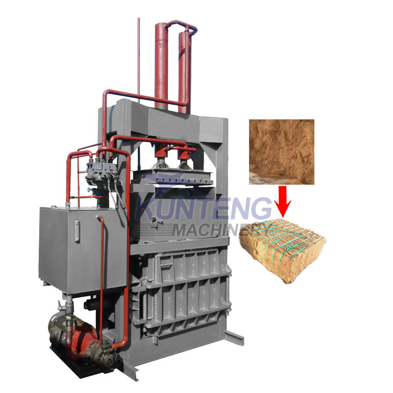 Coconut Shell Palm Sisal Fiber Vertical Baler - Color: Customized