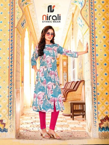 Digital Print Princess Cut Kurti